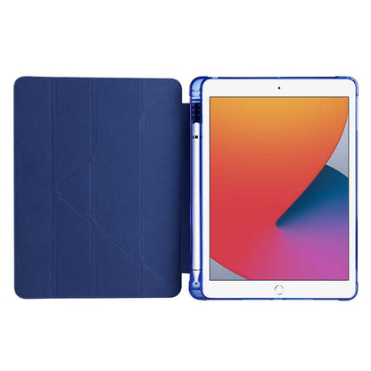 Apple iPad 9.7 2017 (5.Nesil) Kılıf Zore Tri Folding Kalem Bölmeli Standlı Kılıf Koyu Yeşil