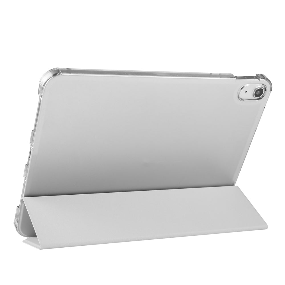 Apple iPad Air 10.9 2022 (10.Nesil) Zore Smart Cover Kalem Bölmeli Standlı 1-1 Kılıf Koyu Pembe