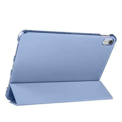 Apple iPad Air 10.9 2022 (10.Nesil) Zore Smart Cover Kalem Bölmeli Standlı 1-1 Kılıf Koyu Pembe