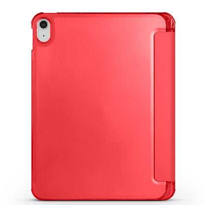 Apple iPad Air 10.9 2022 (10.Nesil) Zore Smart Cover Kalem Bölmeli Standlı 1-1 Kılıf Koyu Pembe
