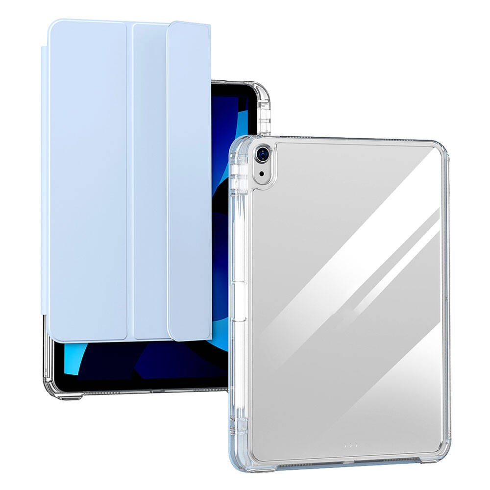 Apple iPad Air 11 2024 Kılıf Magnetik Ayrılabilen Airbagli Zore Sliding Tablet Kılıfı Siyah