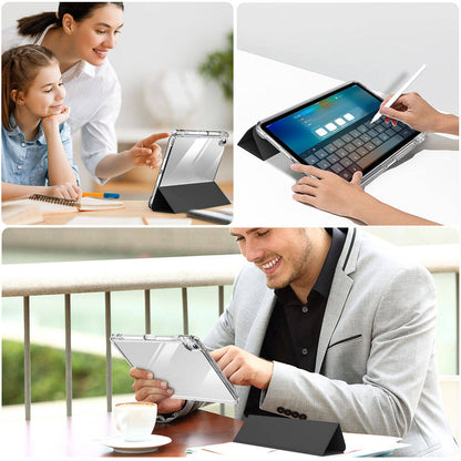 Apple iPad Air 11 2024 Kılıf Magnetik Ayrılabilen Airbagli Zore Sliding Tablet Kılıfı Açık Yeşil