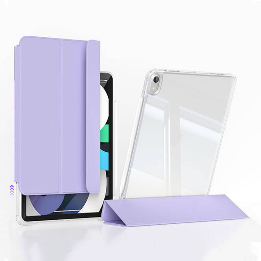 Apple iPad Air 11 2024 Kılıf Magnetik Ayrılabilen Airbagli Zore Sliding Tablet Kılıfı Koyu Yeşil