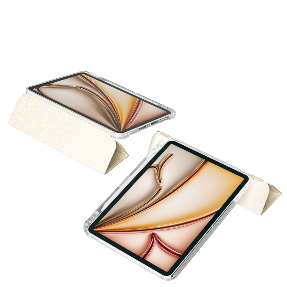 Apple iPad Air 11 2024 Kılıf Magnetik Ayrılabilen Airbagli Zore Sliding Tablet Kılıfı Lavender