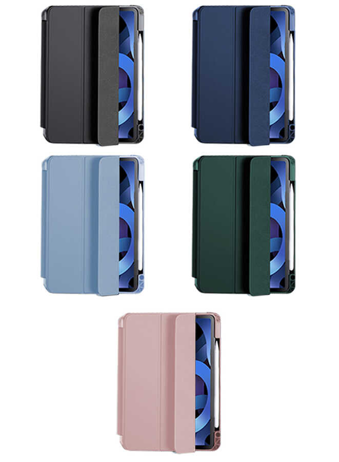 Apple iPad Air 11 2024 Kılıf Zore Nort Arkası Şeffaf Standlı Kılıf Pembe