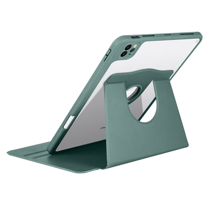 Apple iPad Air 11 2024 Kılıf Zore Termik Kalem Bölmeli Dönebilen Standlı Kılıf Lavendery Gray