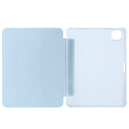 Apple iPad Air 11 2024 Kılıf Zore Tri Folding Kalem Bölmeli Standlı Kılıf Rose Gold