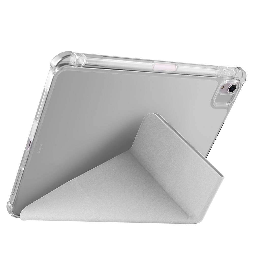 Apple iPad Air 11 2024 Kılıf Zore Tri Folding Kalem Bölmeli Standlı Kılıf Rose Gold