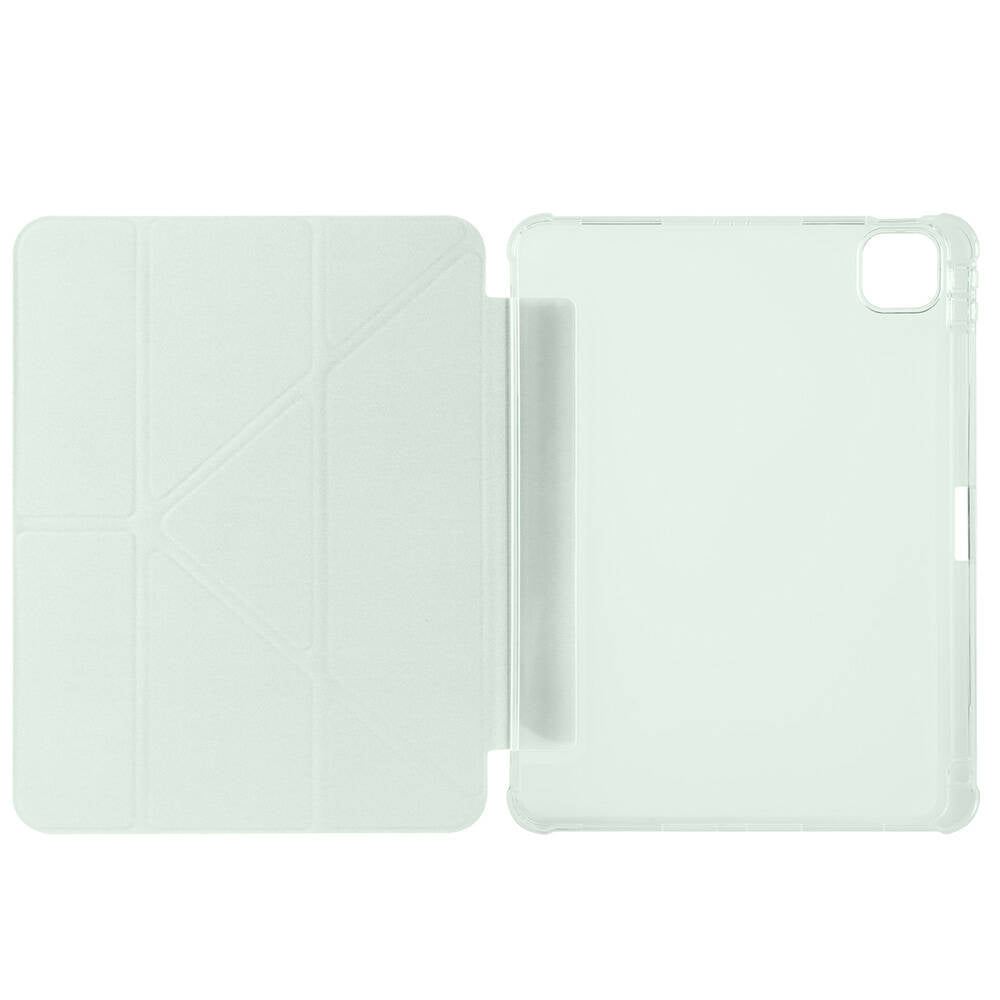 Apple iPad Air 11 2024 Kılıf Zore Tri Folding Kalem Bölmeli Standlı Kılıf Gold