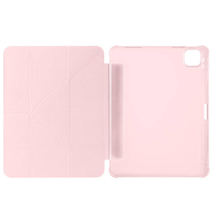 Apple iPad Air 11 2024 Kılıf Zore Tri Folding Kalem Bölmeli Standlı Kılıf Mor