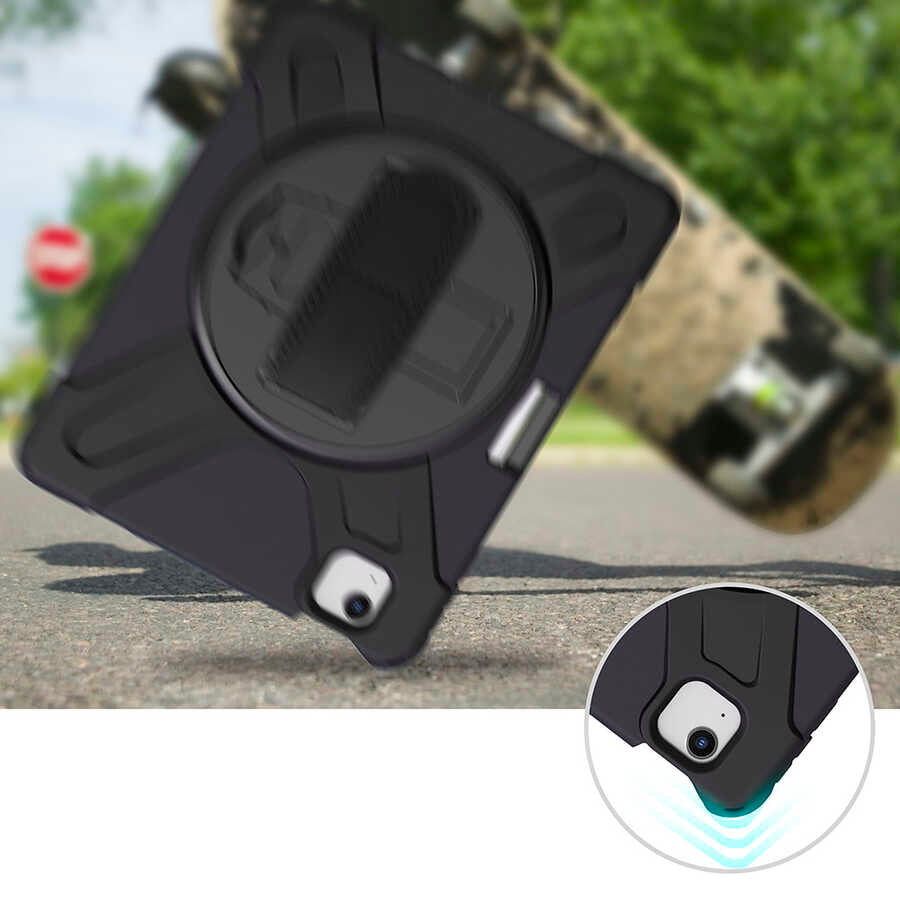 Apple iPad Air 11 2024 Zore Defender Tablet Silikon Siyah