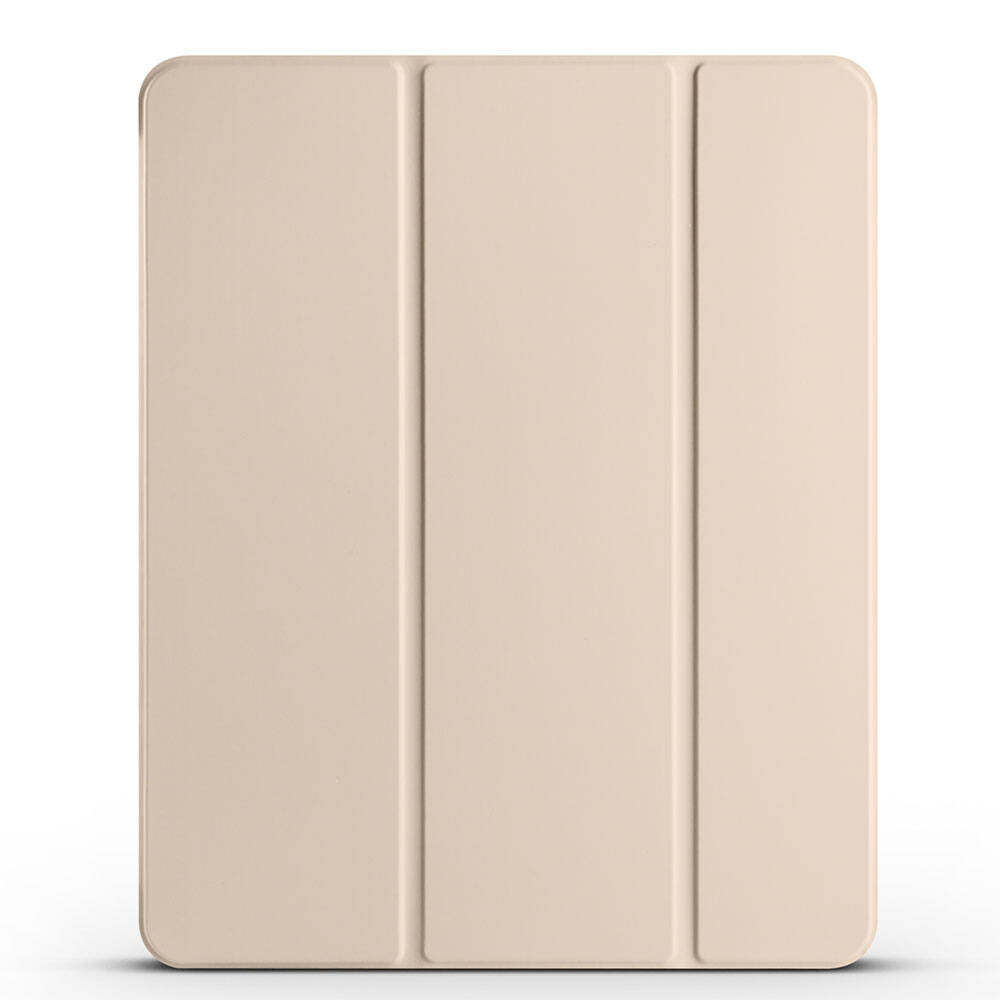 Apple iPad Air 11 2024 Zore Smart Cover Kalem Bölmeli Standlı 1-1 Kılıf Gold