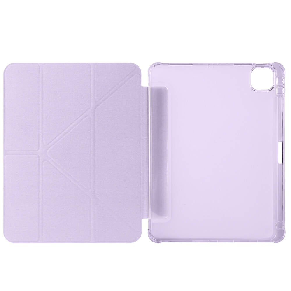 Apple iPad Air 11 2025 M3 Kılıf Zore Tri Folding Kalem Bölmeli Standlı Kılıf Rose Gold