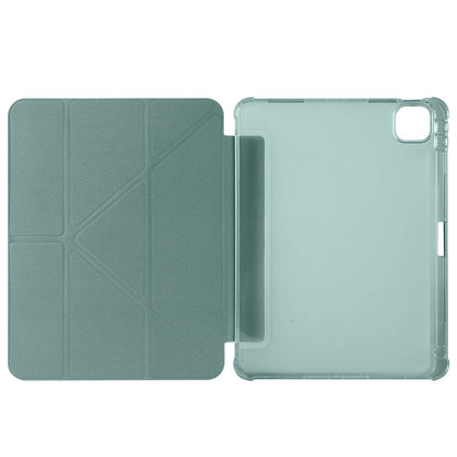 Apple iPad Air 11 2025 M3 Kılıf Zore Tri Folding Kalem Bölmeli Standlı Kılıf Koyu Yeşil