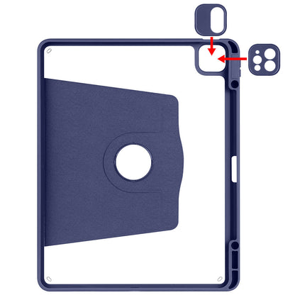 Apple iPad Air 13 2024 Kılıf Zore Termik Kalem Bölmeli Dönebilen Standlı Kılıf Açık Yeşil