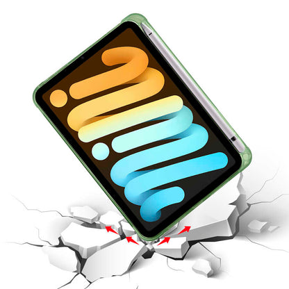 Apple iPad Mini 2021 (6.Nesil) Kılıf Zore Tri Folding Kalem Bölmeli Standlı Kılıf Lacivert