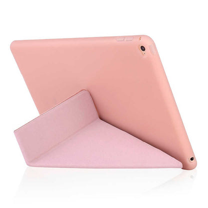 Apple iPad 10.2 (8.Nesil) Kılıf Zore Tri Folding Standlı Kılıf Rose Gold