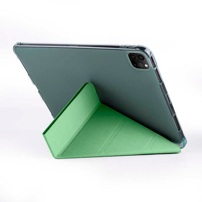 Apple iPad Pro 11 2020 (2.Nesil) Kılıf Zore Tri Folding Kalem Bölmeli Standlı Kılıf Mavi