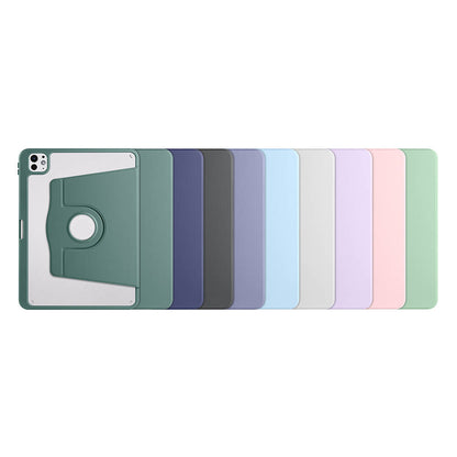 Apple iPad Pro 11 2024 Kılıf Zore Termik Kalem Bölmeli Dönebilen Standlı Kılıf Lacivert