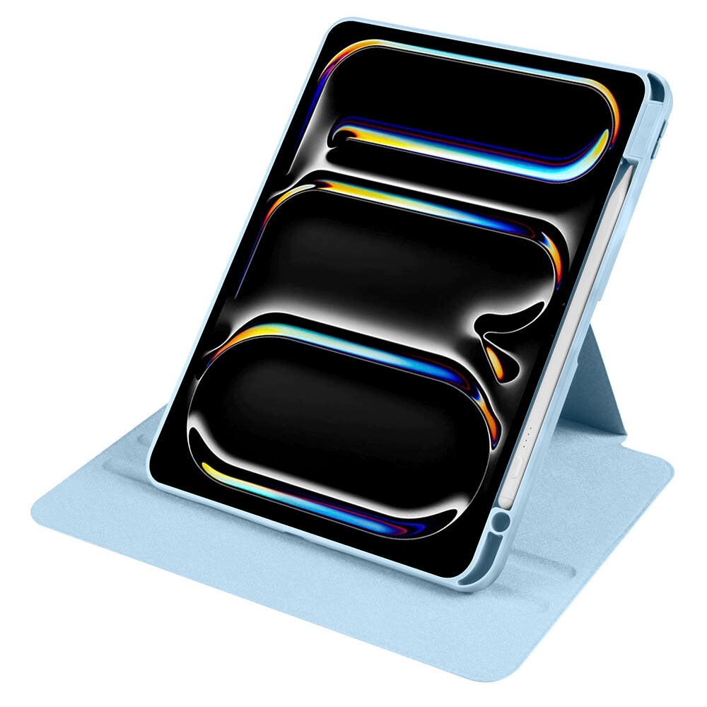 Apple iPad Pro 11 2024 Kılıf Zore Termik Kalem Bölmeli Dönebilen Standlı Kılıf Koyu Yeşil