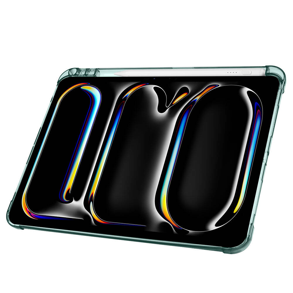 Apple iPad Pro 11 2024 Kılıf Zore Tri Folding Kalem Bölmeli Standlı Kılıf Rose Gold