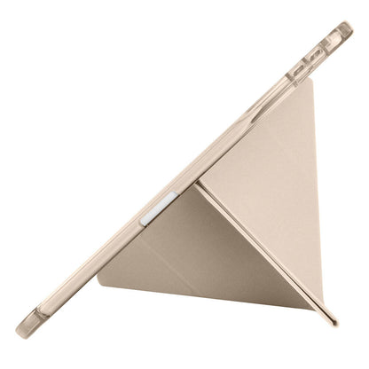 Apple iPad Pro 11 2024 Kılıf Zore Tri Folding Kalem Bölmeli Standlı Kılıf Rose Gold