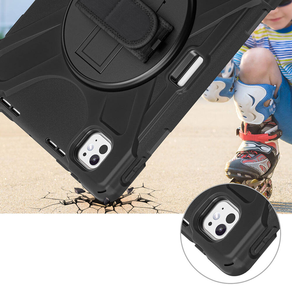 Apple iPad Pro 11 2024 Zore Defender Tablet Silikon Siyah