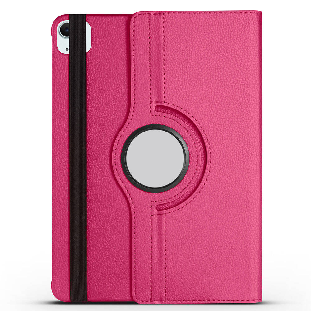 Apple iPad Pro 11 2024 Zore Dönebilen Standlı Kılıf Pembe Koyu