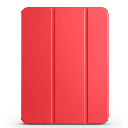 Apple iPad Pro 11 2024 Zore Smart Cover Kalem Bölmeli Standlı 1-1 Kılıf Kırmızı