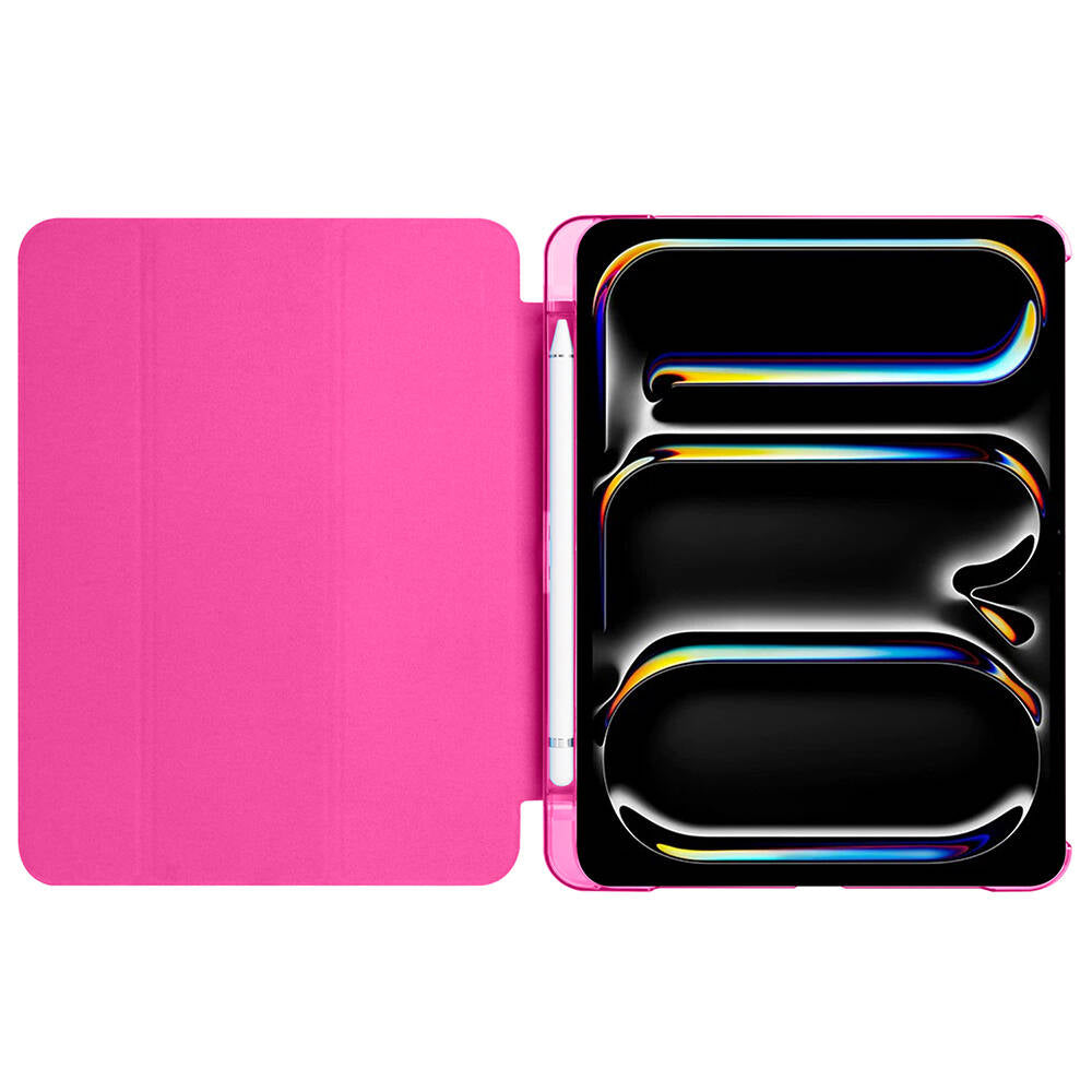 Apple iPad Pro 11 2024 Zore Smart Cover Kalem Bölmeli Standlı 1-1 Kılıf Gold