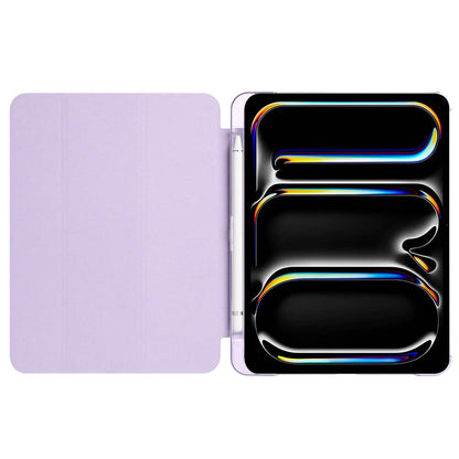 Apple iPad Pro 11 2024 Zore Smart Cover Kalem Bölmeli Standlı 1-1 Kılıf Mavi