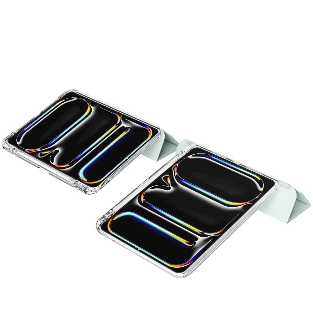 Apple iPad Pro 11 2025 M5 Kılıf Magnetik Ayrılabilen Airbagli Zore Sliding Tablet Kılıfı Mavi Açık