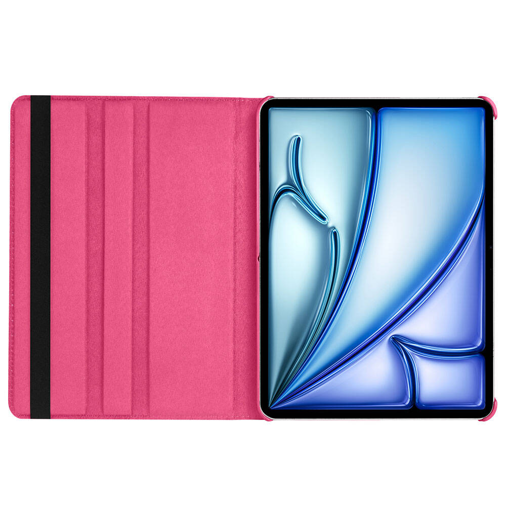 Apple iPad Pro 11 2025 M5 Zore Dönebilen Standlı Kılıf Kırmızı