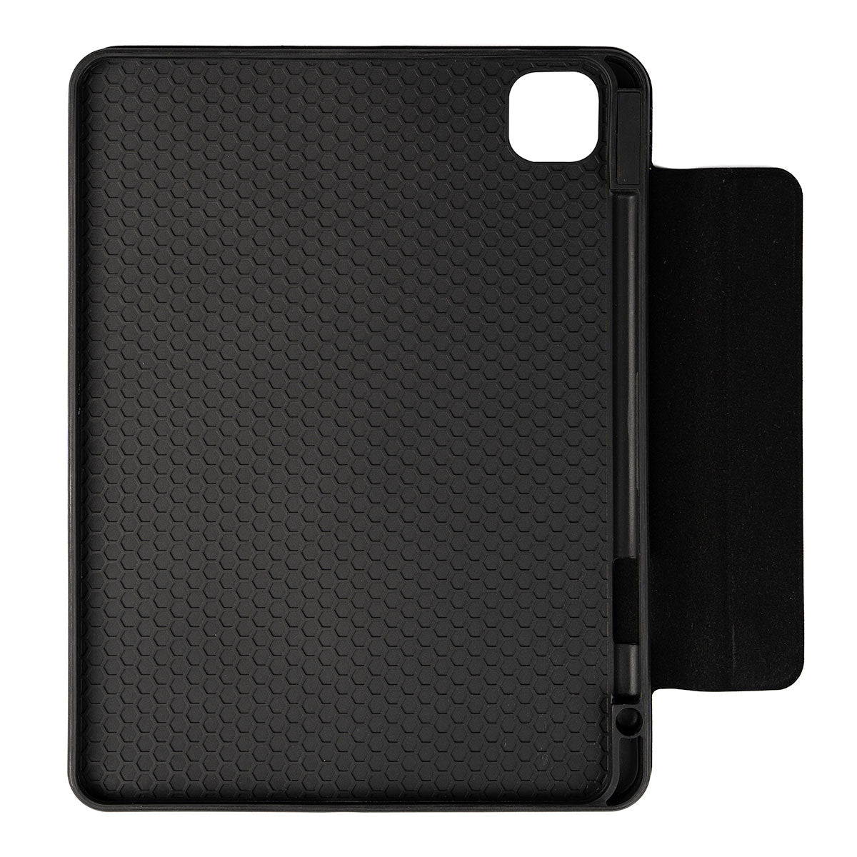 Apple iPad Pro 12.9 2020 (4.Nesil) Zore Border Keyboard Bluetooh Bağlantılı Standlı Klavyeli Tablet Kılıfı Siyah