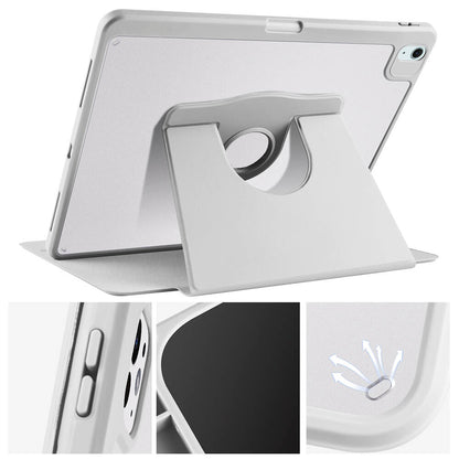 Apple iPad Pro 12.9 2022 M2 Kılıf Zore Termik Kalem Bölmeli Dönebilen Standlı Kılıf Lila