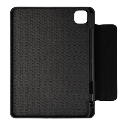 Apple iPad Pro 12.9 2022 M2 Zore Border Keyboard Bluetooh Bağlantılı Standlı Klavyeli Tablet Kılıfı Siyah