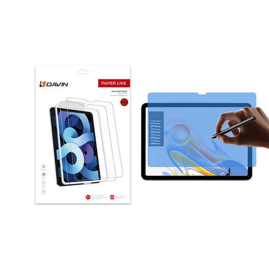 Apple iPad Pro 13 2024 Kağıt Hisli Mat Davin Paper Like Ekran Koruyucu Şeffaf