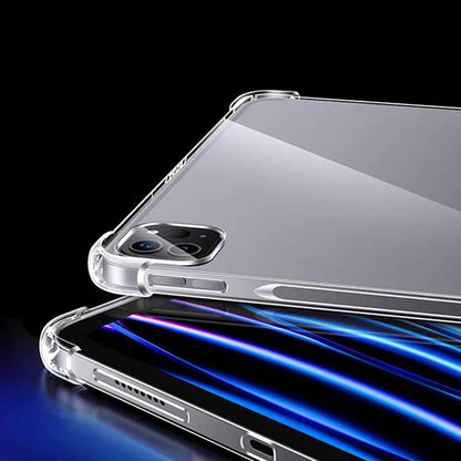 Apple iPad Pro 13 2024 Kılıf Zore Tablet Nitro Anti Shock Silikon Kapak Şeffaf