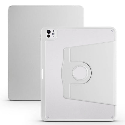 Apple iPad Pro 13 2025 M5 Kılıf Zore Termik Kalem Bölmeli Dönebilen Standlı Kılıf Gri