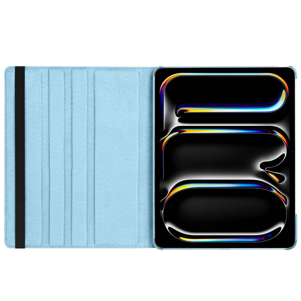 Apple iPad Pro 13 2025 M5 Zore Dönebilen Standlı Kılıf Mor