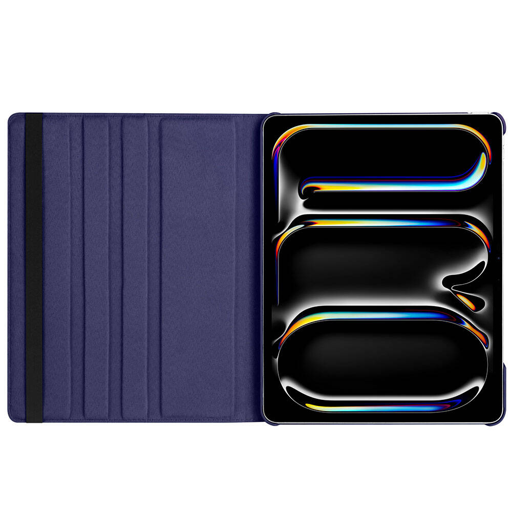 Apple iPad Pro 13 2025 M5 Zore Dönebilen Standlı Kılıf Mavi