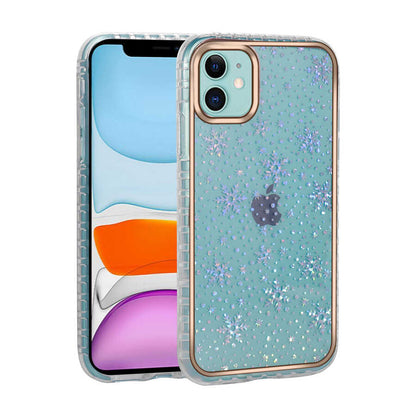 Apple iPhone 11 Kılıf Desenli Parlayan Transparan Zore Avva Kapak
