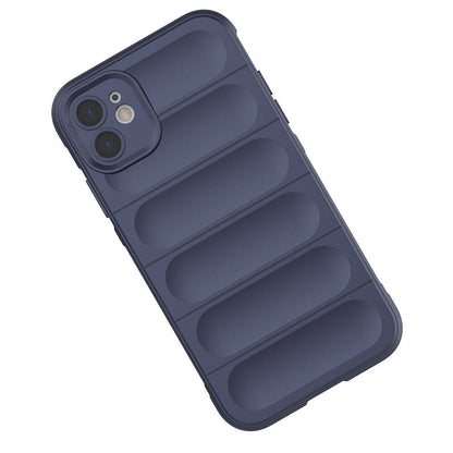 Apple iPhone 11 Kılıf Esnek TPU Oyuklu Arka Yüzey Tasarımlı Zore Etnik Silikon Kapak Koyu Yeşil