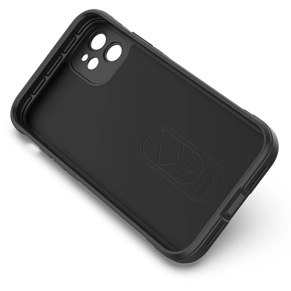 Apple iPhone 11 Kılıf Esnek TPU Oyuklu Arka Yüzey Tasarımlı Zore Etnik Silikon Kapak Lacivert