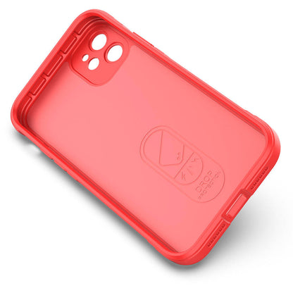 Apple iPhone 11 Kılıf Esnek TPU Oyuklu Arka Yüzey Tasarımlı Zore Etnik Silikon Kapak Koyu Yeşil