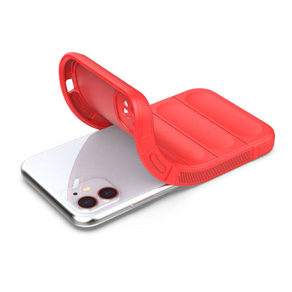 Apple iPhone 11 Kılıf Esnek TPU Oyuklu Arka Yüzey Tasarımlı Zore Etnik Silikon Kapak Lacivert