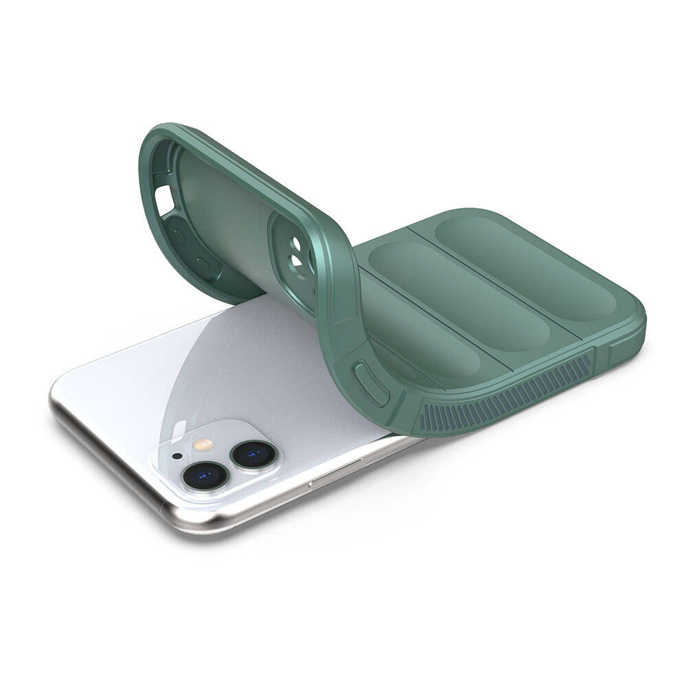 Apple iPhone 11 Kılıf Esnek TPU Oyuklu Arka Yüzey Tasarımlı Zore Etnik Silikon Kapak Siyah