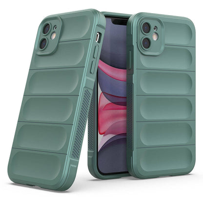 Apple iPhone 11 Kılıf Esnek TPU Oyuklu Arka Yüzey Tasarımlı Zore Etnik Silikon Kapak Lacivert