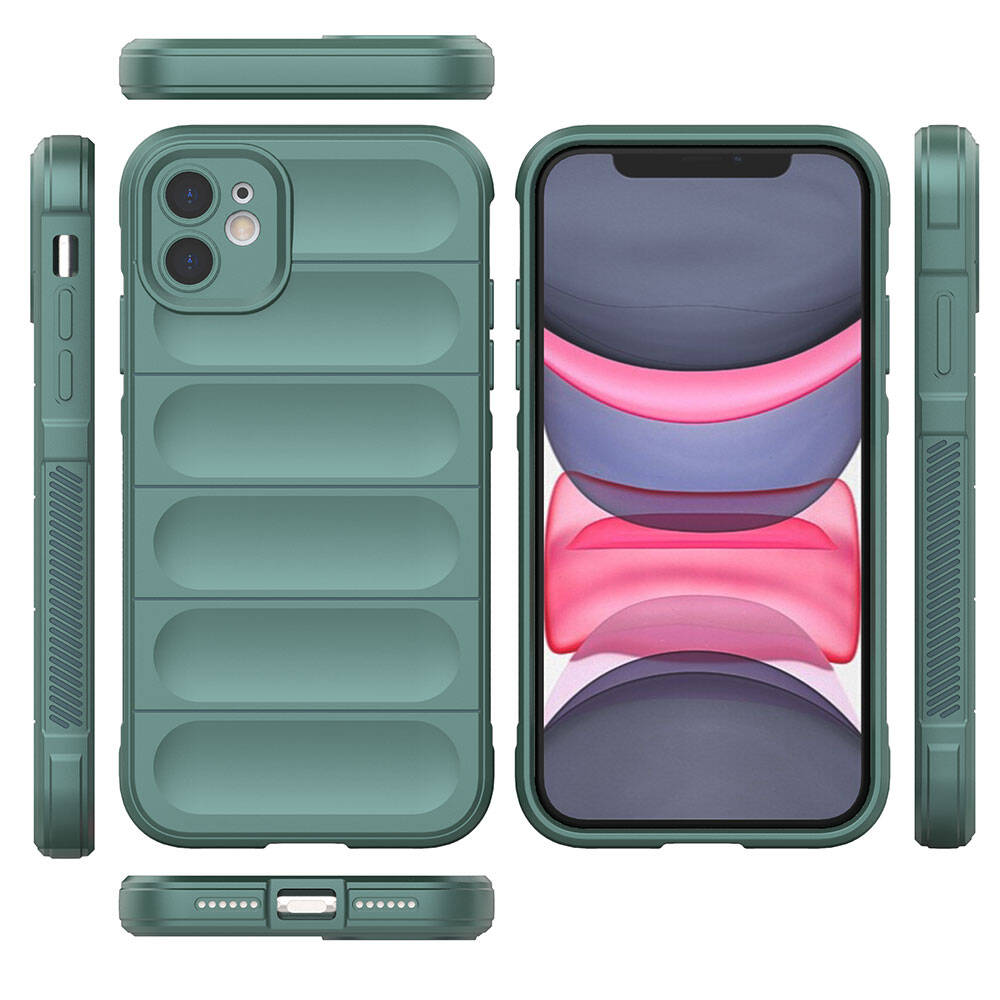 Apple iPhone 11 Kılıf Esnek TPU Oyuklu Arka Yüzey Tasarımlı Zore Etnik Silikon Kapak Siyah