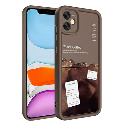 Apple iPhone 11 Kılıf Kamera Korumalı Baskılı Arka Yüzey Zore Klas Kapak Beyaz